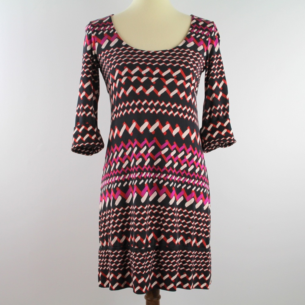 Diane Von Furstenberg Silk A Line Mini Dress Multicolor Designs 4